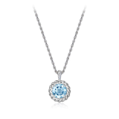 Collar Bleu Tressé