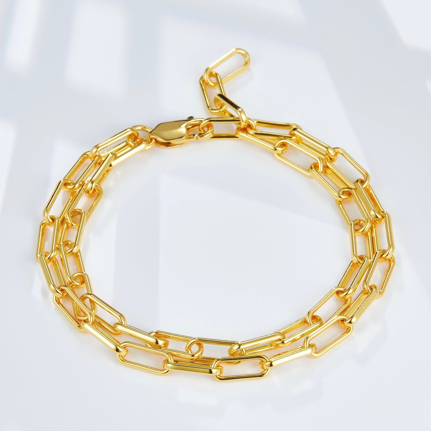 Auréole-Doppel-Paperclip-Armband