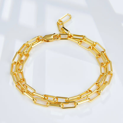 Auréole-Doppel-Paperclip-Armband