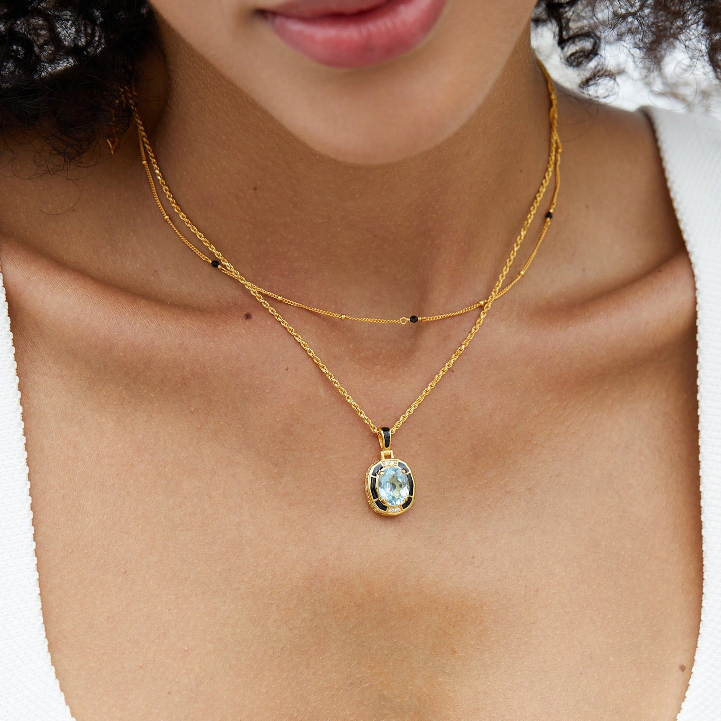 Collier Amulette à Pois Bare Luxe
