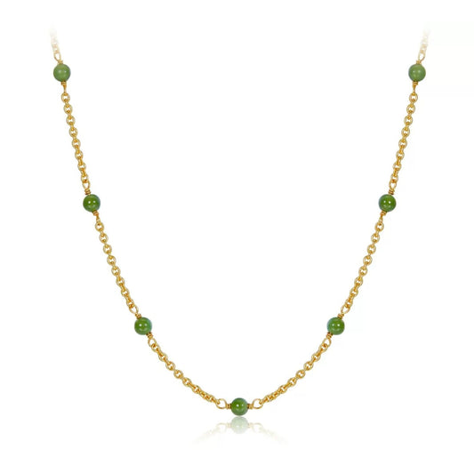 Bare Luxe – Collier Green Orbit