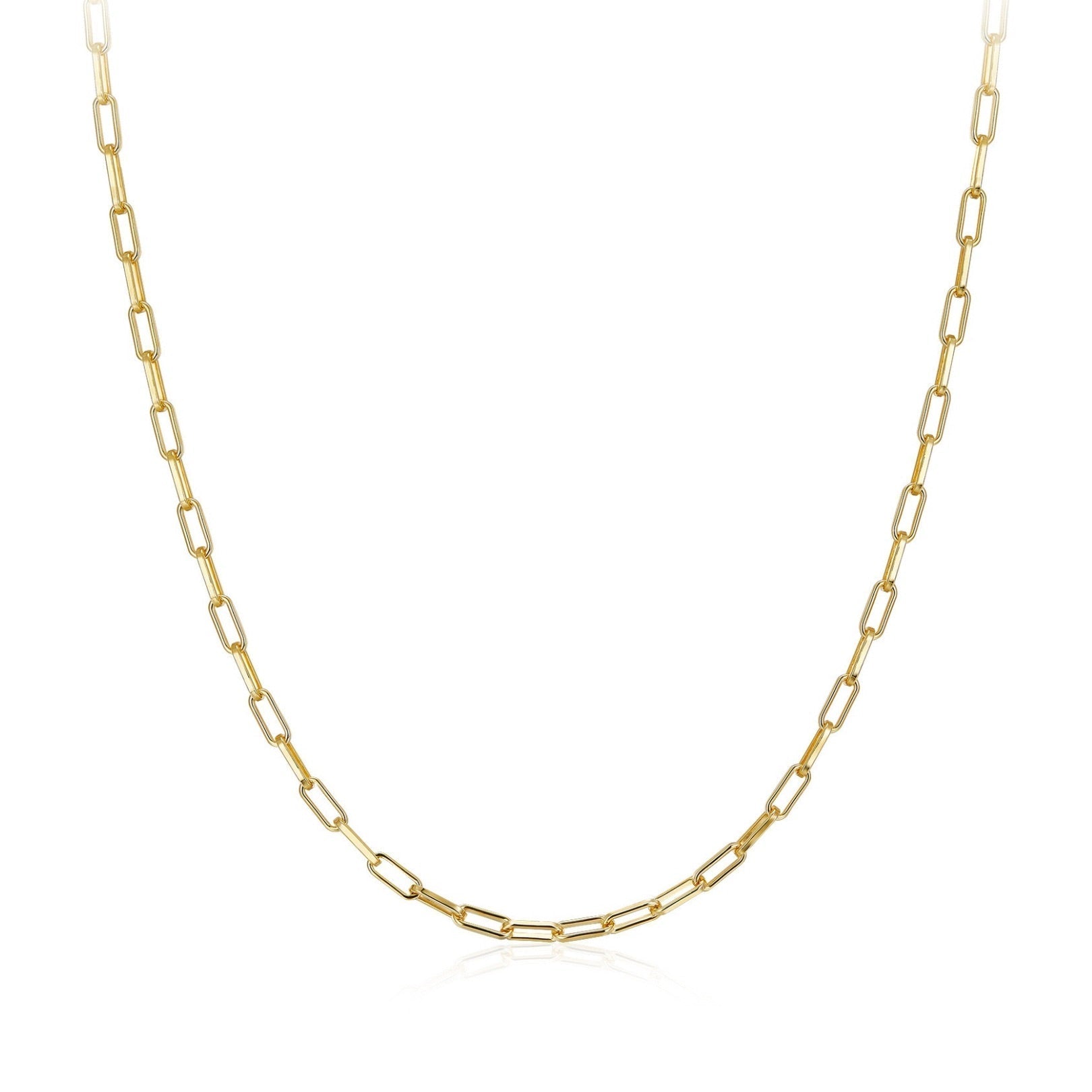 Bare Luxe Paperclip Necklace in 18ct gold vermeil