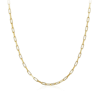 Bare Luxe Paperclip Necklace in 18ct gold vermeil