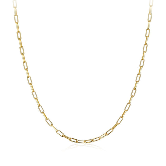 Bare Luxe Paperclip Necklace in 18ct gold vermeil