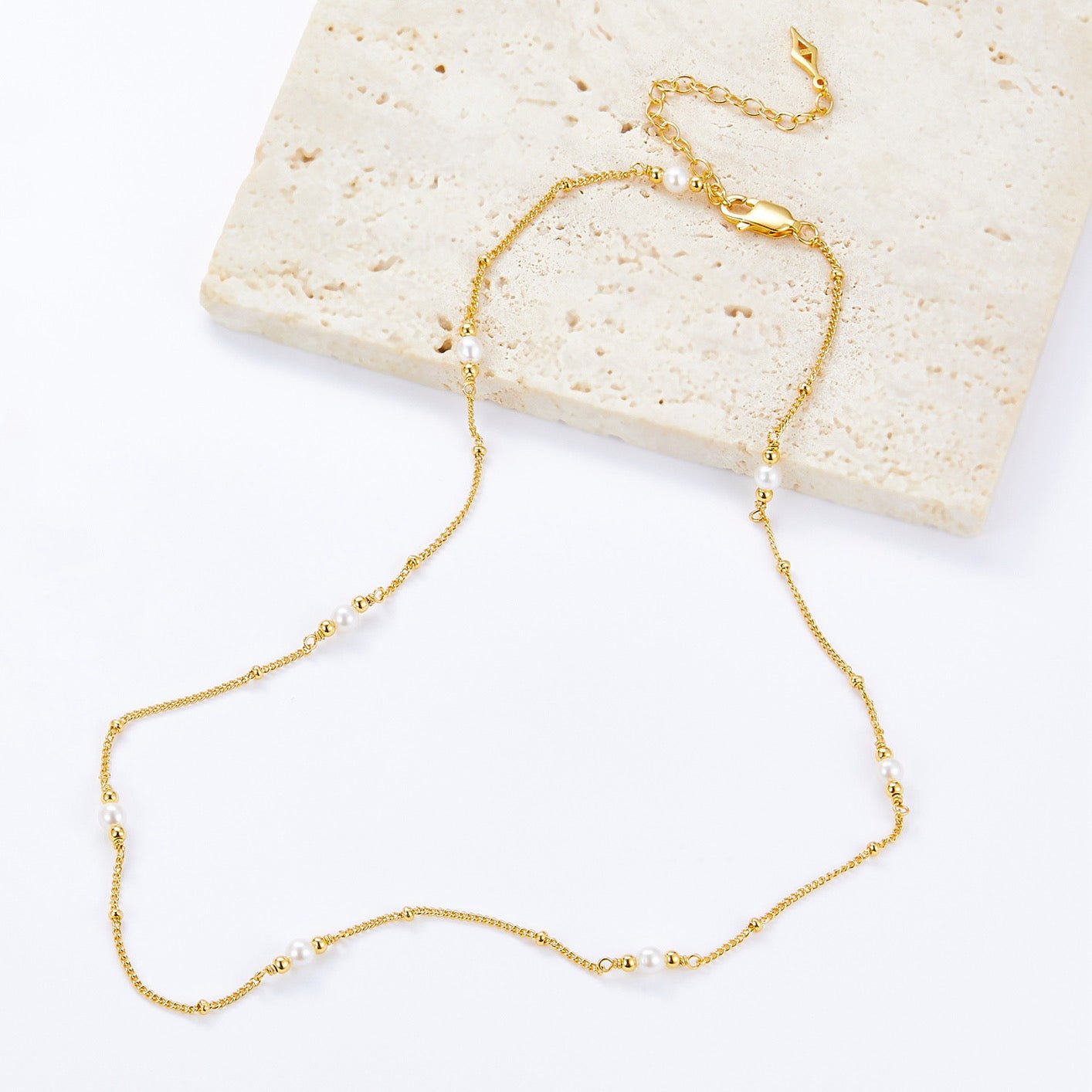 Bare Luxe – Pearl Path Necklace