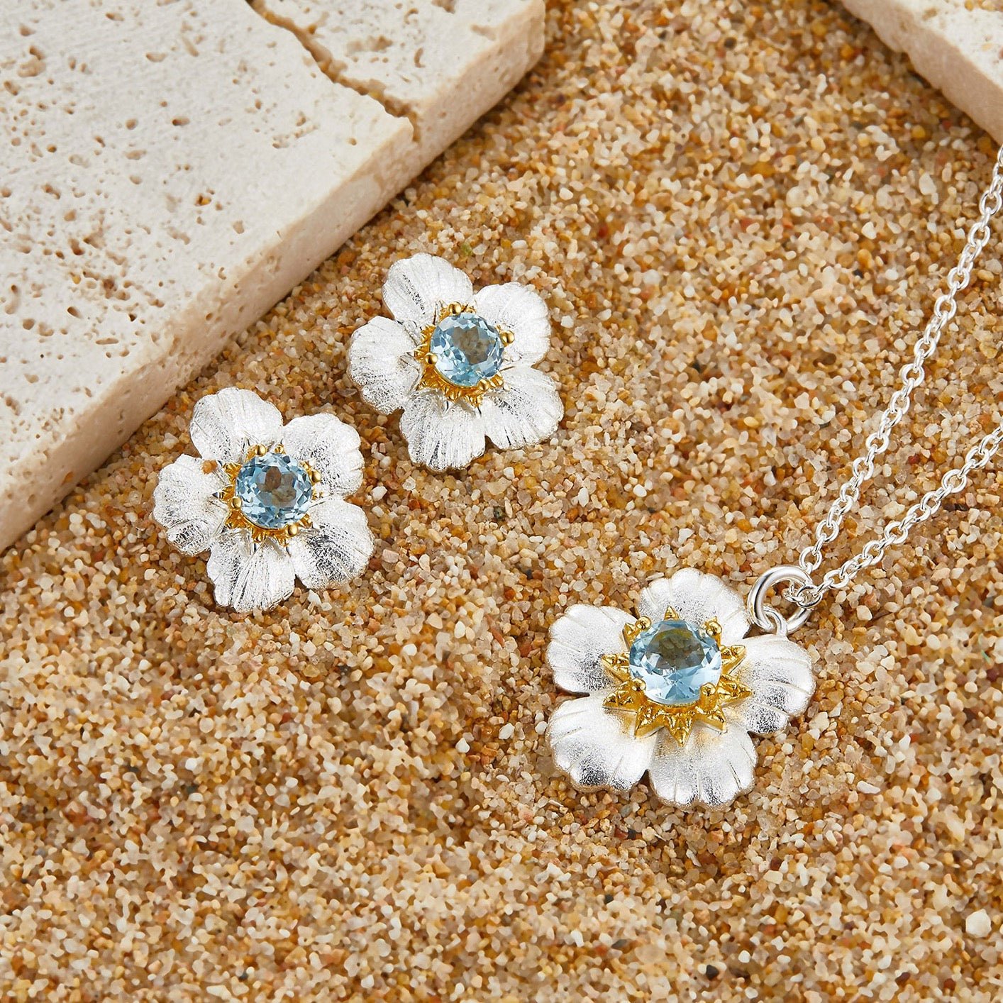 Collier Bleu de Jardin