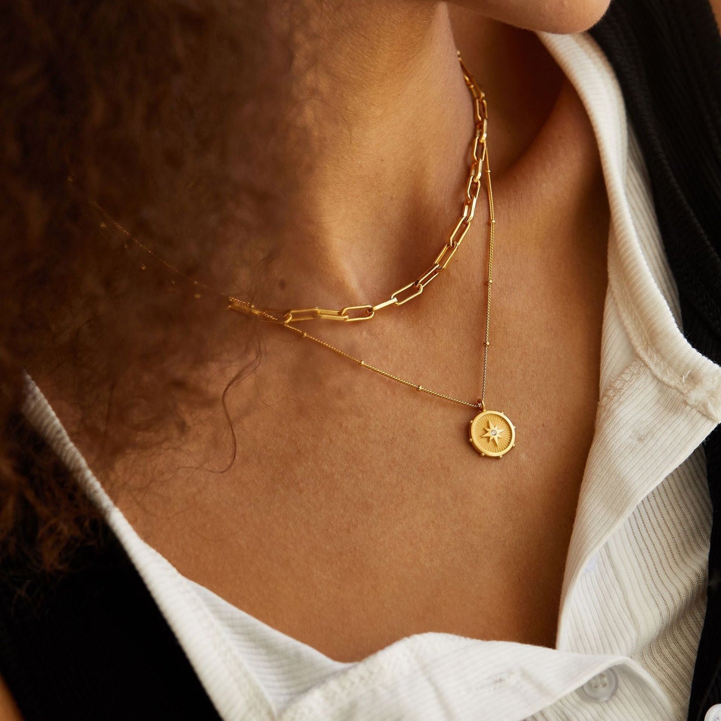 Collier Celeste Medallion