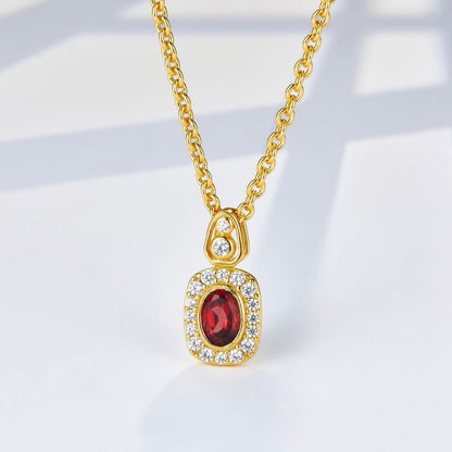 Crimson-Crown-Halskette
