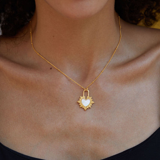 Gilded Heart Necklace