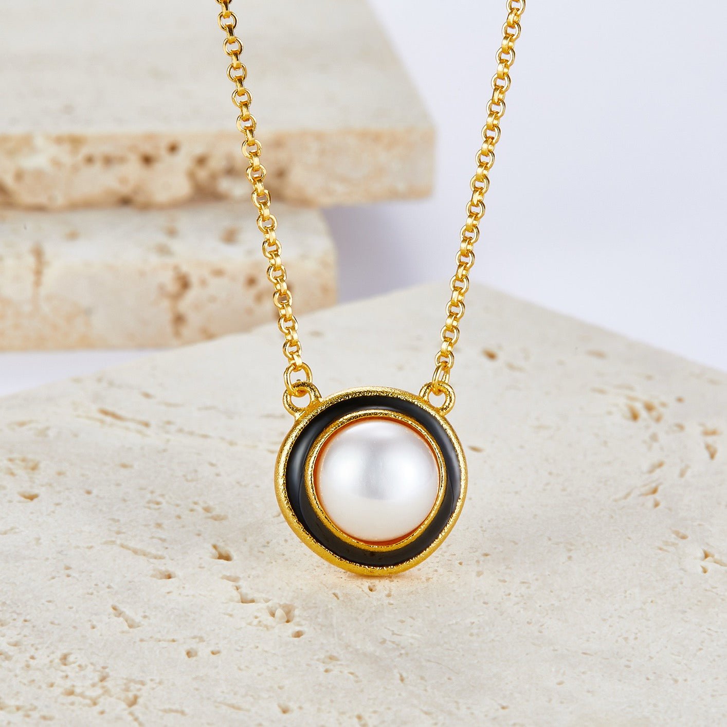Collier Halo Noir