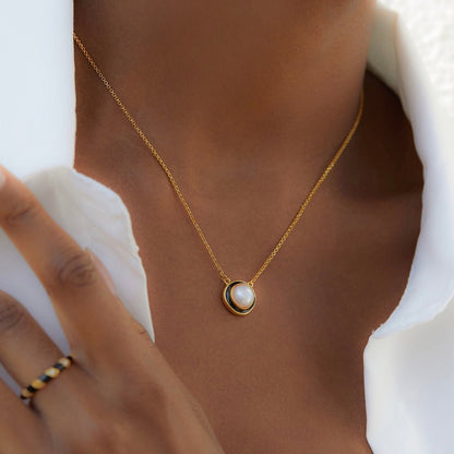 Collier Halo Noir