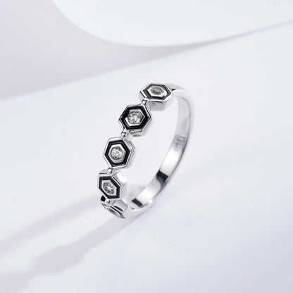 Anillo Hexa Negra
