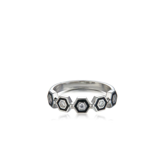 Hexa-Noire-Ring