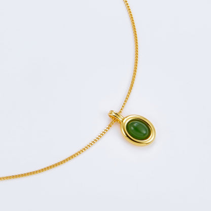 Collar Jade Ovale