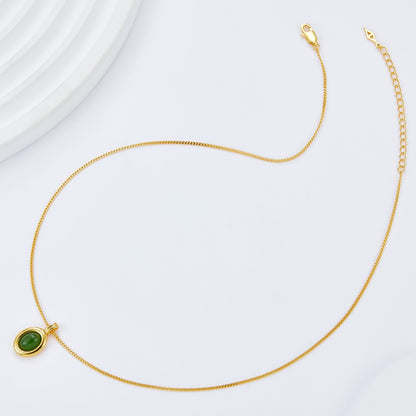 Collar Jade Ovale