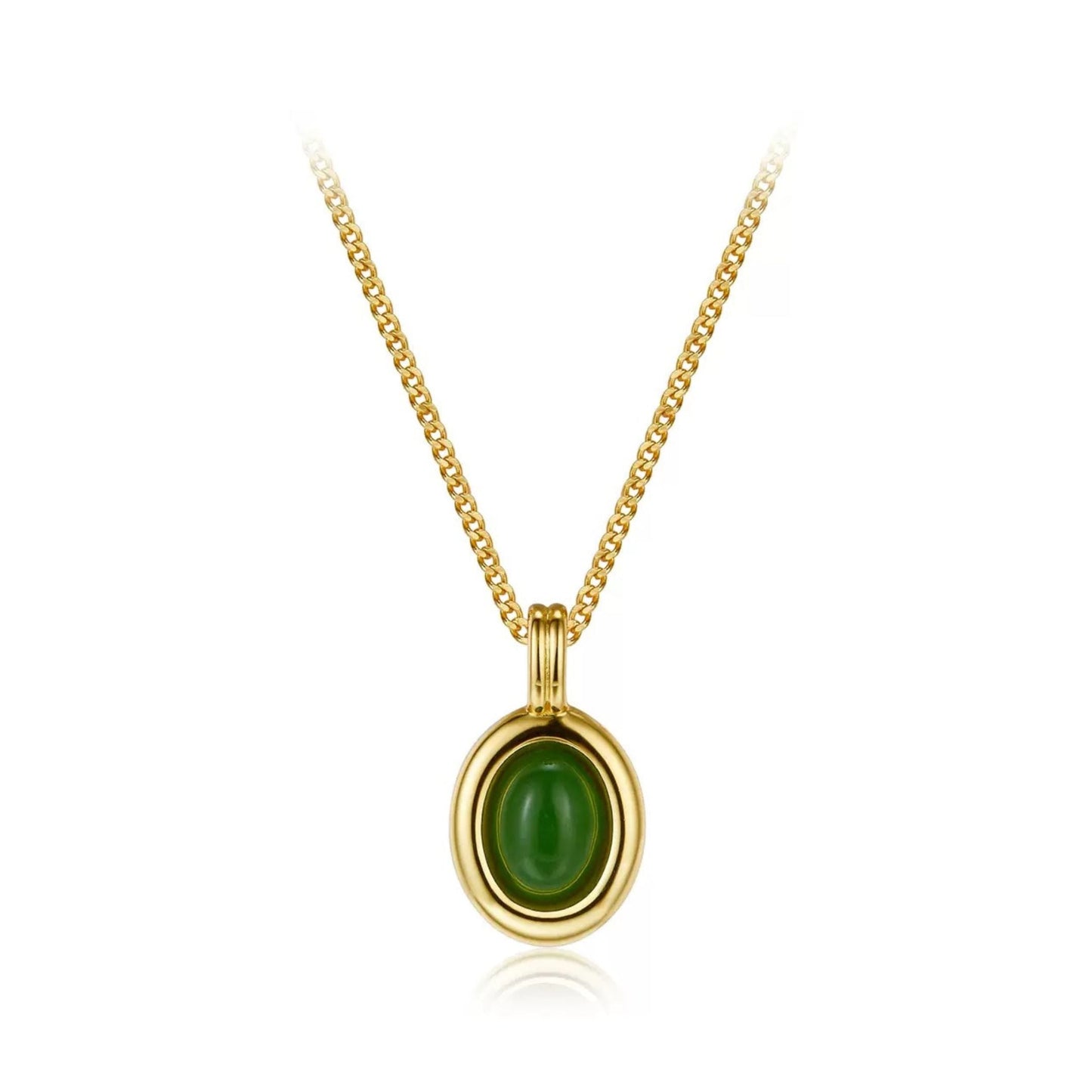 Collar Jade Ovale