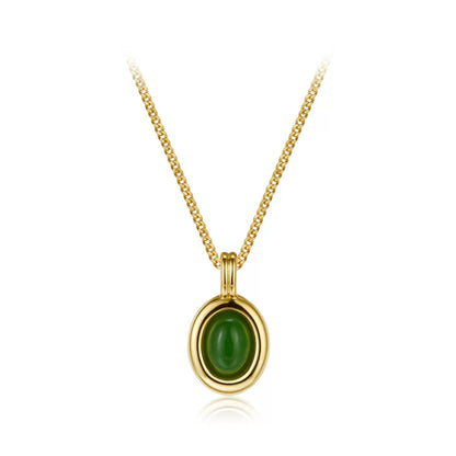 Collar Jade Ovale