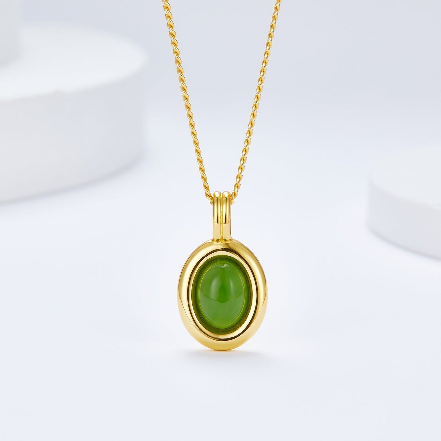 Collar Jade Ovale