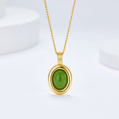 Collar Jade Ovale