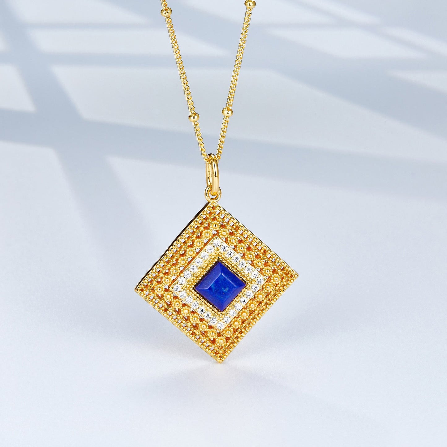 Collar Louvre Lapis