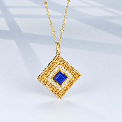 Collar Louvre Lapis
