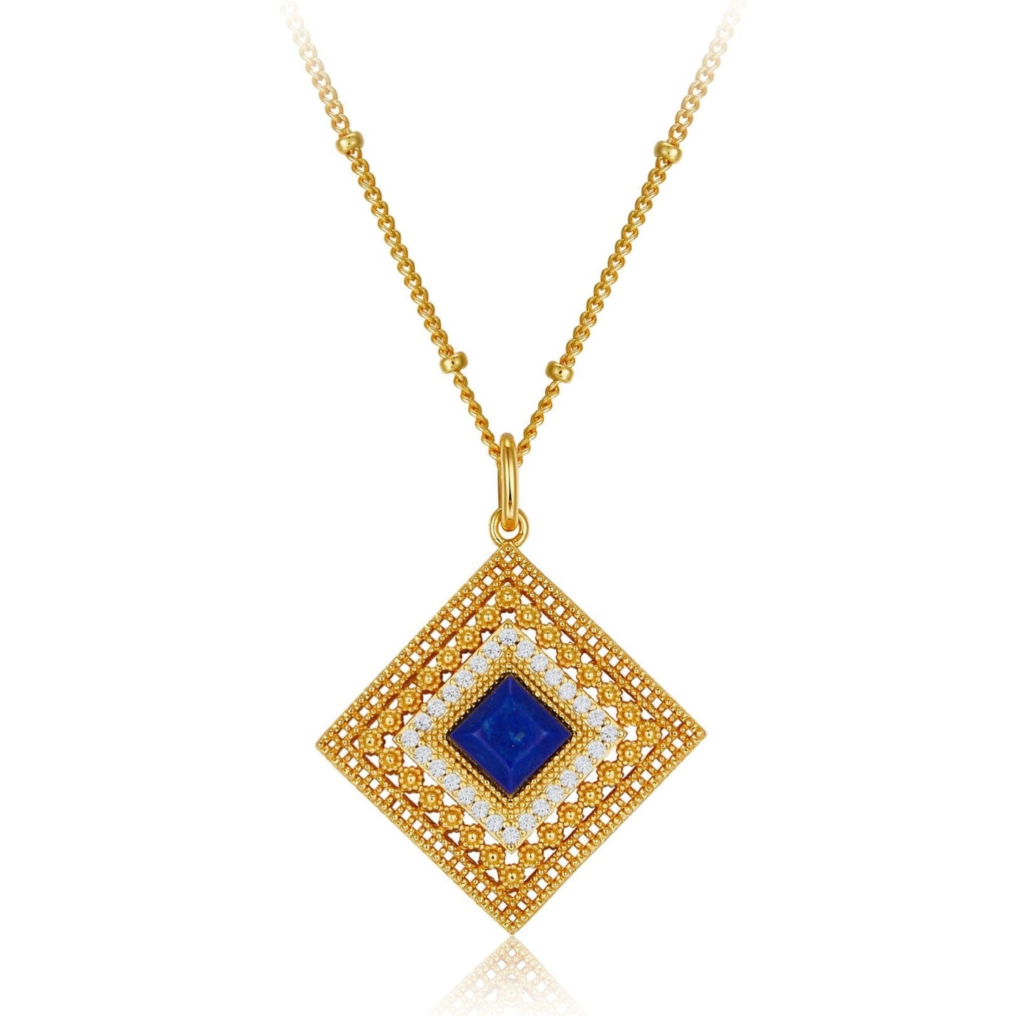 Collar Louvre Lapis