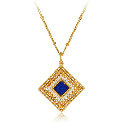 Collar Louvre Lapis