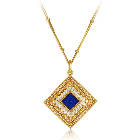 Collar Louvre Lapis