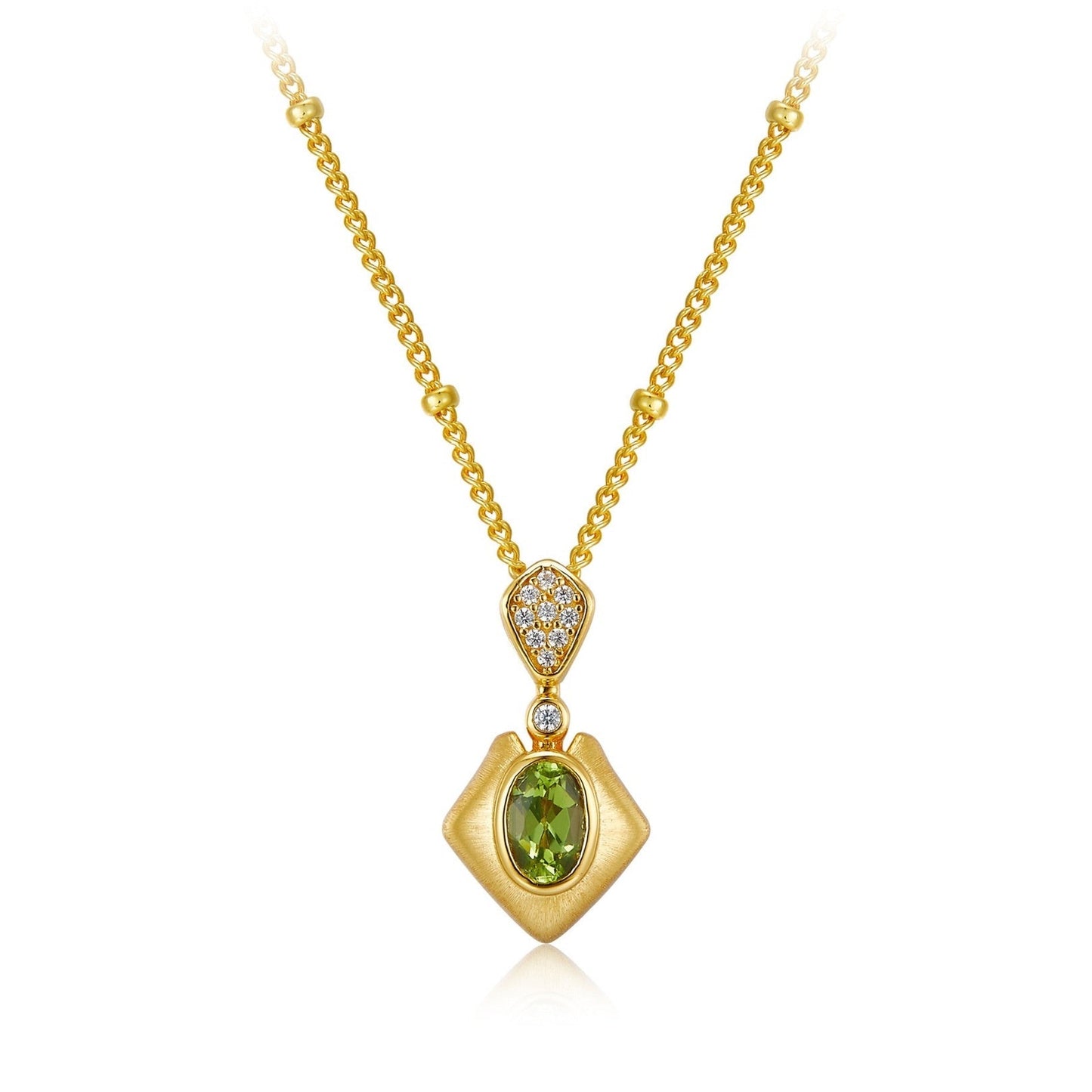Collier Talisman Olive