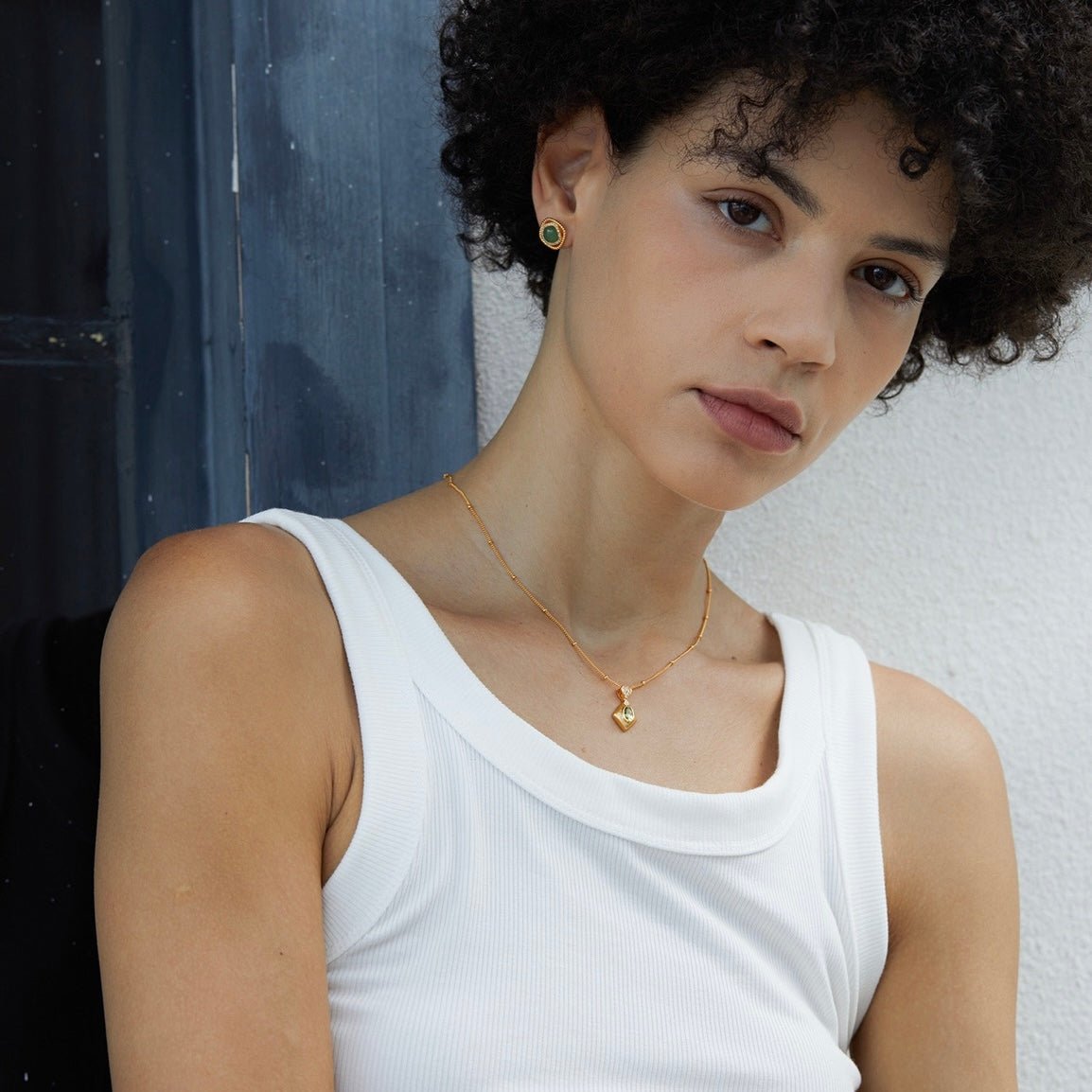 Collier Talisman Olive