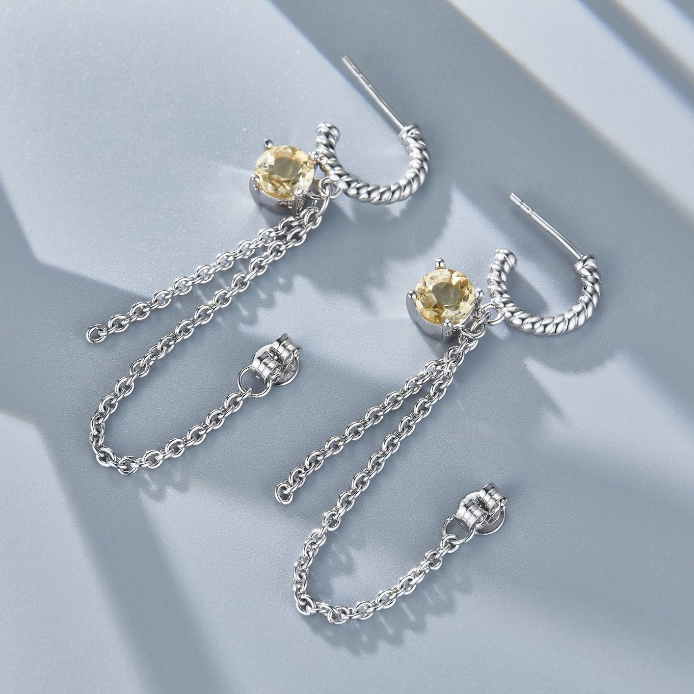 Boucles d’oreilles Sillage d’Argent