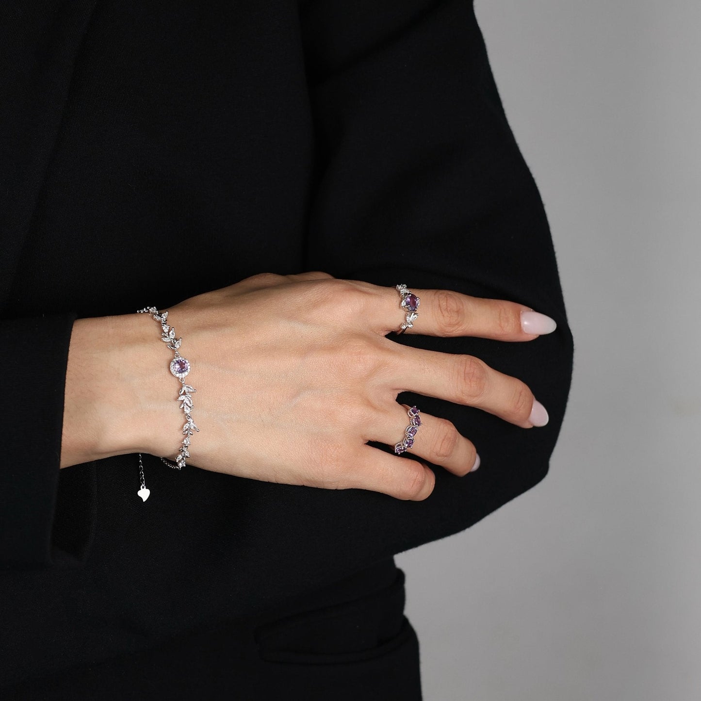 Wheatline Bracelet - Featuring Amethyst