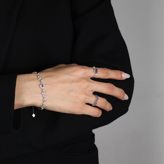 Bracelet Wheatline – avec améthyste