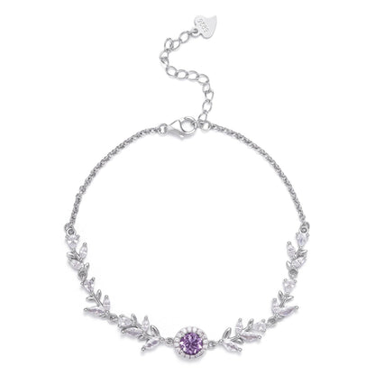 Wheatline Bracelet - Featuring Amethyst